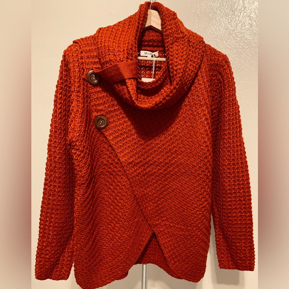 Miracle Cowl Neck Sweater Sz M/L